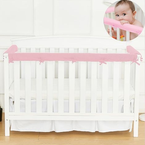 3 Stück gepolsterte Krippen-Stoßstange, Babybettgitter-Schutzhülle, Babybettgitter-Schutzhülle, Anti-Kollisions-Anti-Biss-Beißschutz für Kinder (1/5)