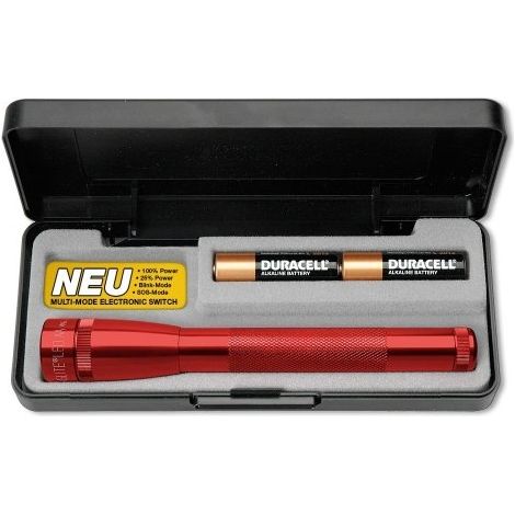 MAGLITE MINI 2AA/R6 LED COFFRET MIXTE ADULTE ROUGE 16.8 CM