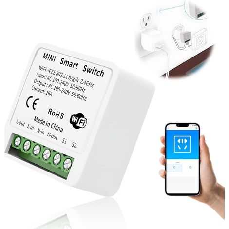 16A WiFi Switch Module Recessed WiFi Relay for Light économique top vente top vente top vente top ve (1/5)