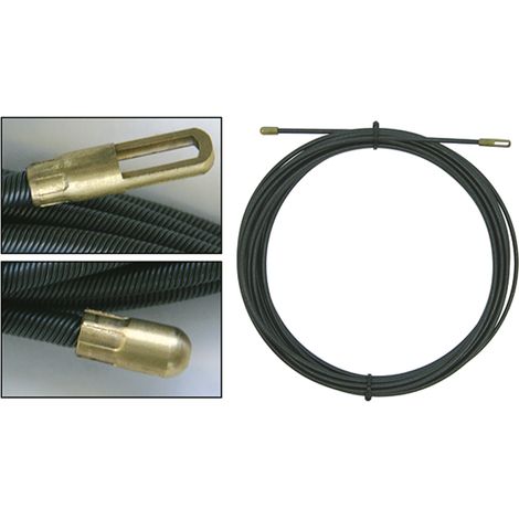 Stahl-Einziehspirale 20 m, Ø 4 mm mit Suchfeder und Zugöse 150206 (1/3)
