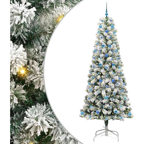 Sapin de Noël  Arbre de Noël Artificiel à Branches Articulées 240 cm (1/5)