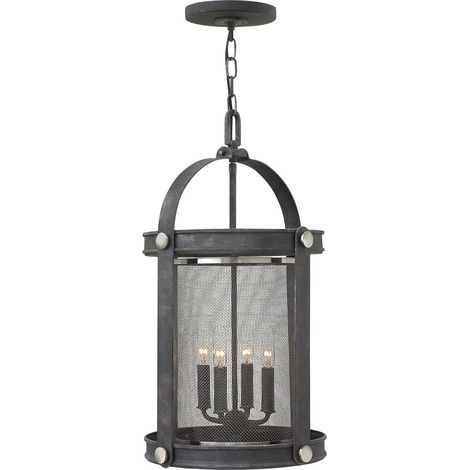 Pendelleuchte Hängelampe Deckenleuchte Zink H 62,2 cm 4 Flammig Esszimmerlampe (1/5)