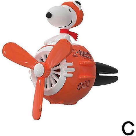 Snoopy Auto-Lufterfrischer, Piloten-Design, Aromatherapie, für Lüftungsschlitze, Dekoratives GeschenkJH8 Oranger Hund