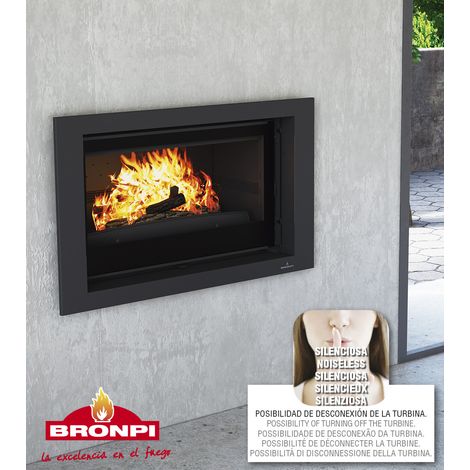 Insert cheminée à bois PARIS 90V G - 15kw (1/5)