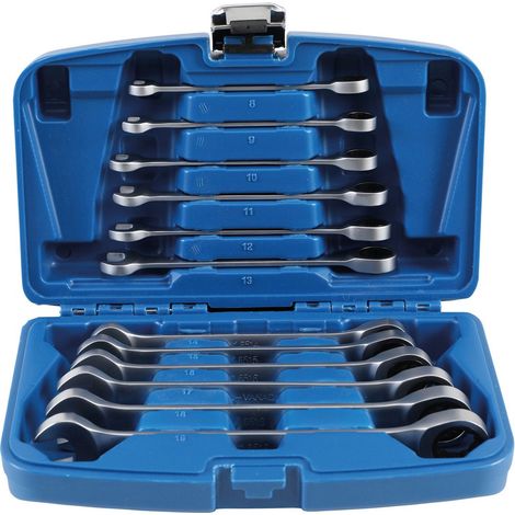 Assortiment de 12 cles mixtes bgs technic a cliquet jeu de 8 a 19 (1/2)