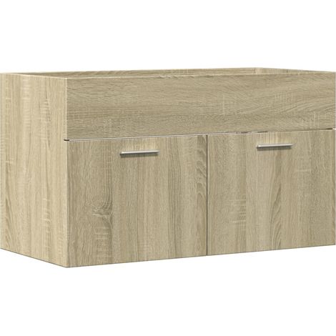 Maison Exclusive - Mobile Lavabo Bagno Rovere Sonoma 90x38,5x46 cm Multistrato