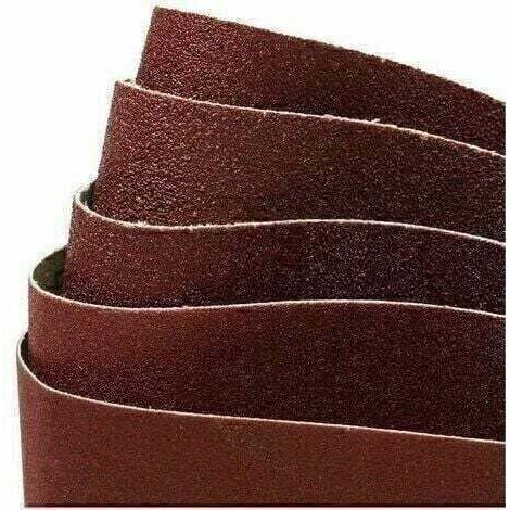 Bande abrasive - 100 x 915 mm - 2x grain 60/80/120/180/240/320 (12 bandes - pour poncer et polir-Karteo (1/5)