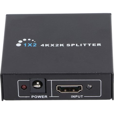Répartiteur HDMI 1 vers 2 pour Double Affichage sur Moniteurs et Téléviseurs - Alimentation Large 100‑240V