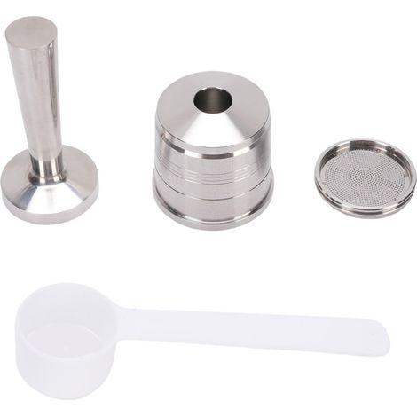 Reusable Stainless Steel Coffee Pod for X7 Y3 Y5 Machines, Refillable Capsule with Measuring Cup, Spoon and Brush Kit for Ground Coffee at Home or Office (1/5)