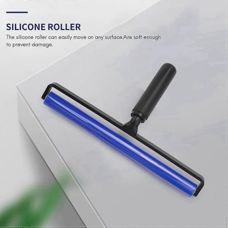 HONORNIC - Rouleau à colle en silicone souple de 30 cm de large, raclette antistatique et adhésive (1/4)