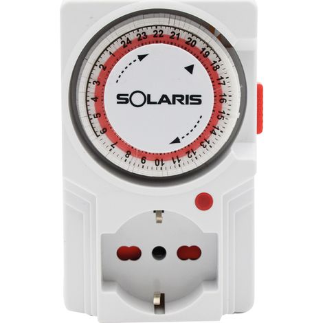 Interruttore a spina universale Unistar 24h 3500w spina 16a - Idrhaus