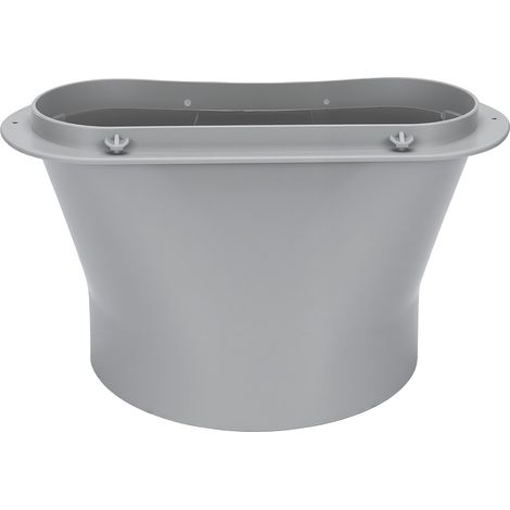 Adaptateur de ventilation ovale pour tuyau de climatiseur portable de 5,9 pouces, connecteur de plaque d'étanchéité de fenêtre pour climatiseur mobile (1/5)