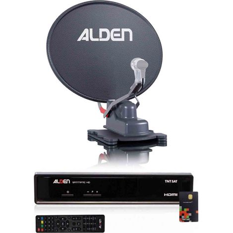 ALDEN Onelight 60 Platinium Parabole Automatique + Récepteur SATMATIC HD TNTSAT (1/5)
