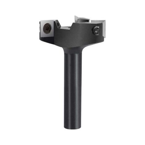 Fraise à Surfacer 12 mm Tige 60 mm Diamètre de Coupe avec 3 Inserts Fraise a Bois Defonceuse Fraise a Raboter Fraise Surfacage
