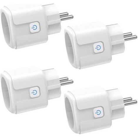 Prise connectée WiFi 16A 3680W –Contrôle à distance et commande vocale –Compatible Alexa et Google –Mesure de consommation électrique (1/5)