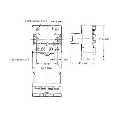 Omron P7LF-06 Zoccolo per relè Adatto per serie (Relè): Omron Serie G7L (L x L x A) 55.5 x 56.5 x 35.2 mm 1 pz. (1/2)