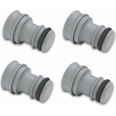 Bouchon de Protection pour Tuyau d'Arrosage, Obturateur Compatible avec Raccord Rapide (Lot de 4) - avec Joint d'Étanchéité Anti-Poussière (1/5)
