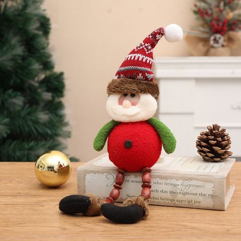 Weihnachtsdekorationen, Schneemannfiguren, Puppen, Strickpuppen, Weihnachtsmannmützen, Fensterdekorationen, Weihnachtsbäume