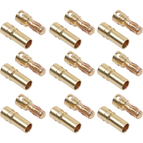 30 Connecteurs Banane Dorés Haute Qualité - Kit Mâle/Femelle en Laiton pour Enceintes et Câbles Audio (1/5)