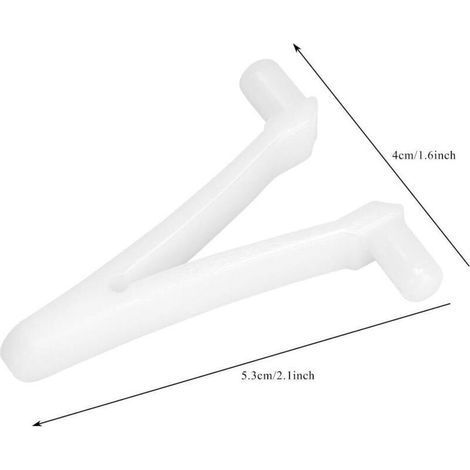 Pinces papillon pour piscine - Ensemble de 6 pièces, adaptées aux brosses de piscine, aux écumoires, aux aspirateurs, aux mini aspirateurs à jet et aux perches télescopiques. (1/3)