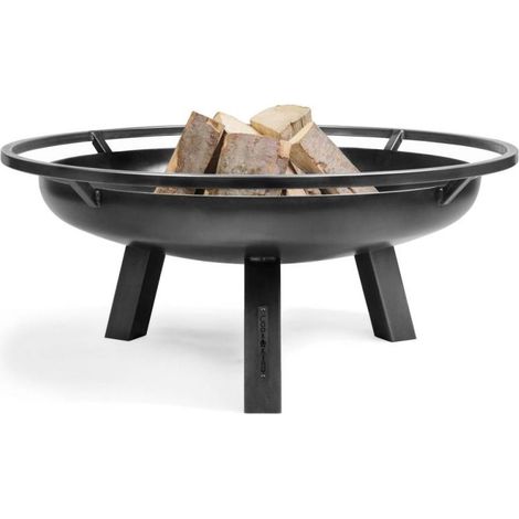 Braséro extérieur PORTO 60cm – Acier naturel 2mm – Hauteur 39cm – Largeur 75cm – 111265