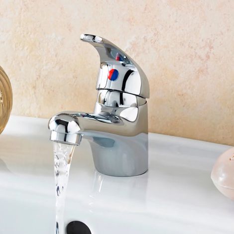Studio Contemporary Chrome Basin Mono Mixer Tap & Waste (1/5)