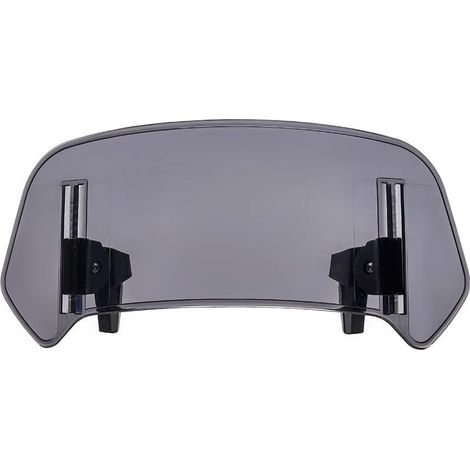 Windschutzscheibenverlängerung für Motorräder, verstellbarer, transparenter Clip-On-Luftabweiser für die meisten Motorräder und Roller, Grau (1/5)