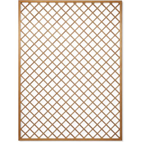 Pannello grigliato traliccio recinzione in legno massello di pino piallato e autoclavato Grity - L120xH180 cm