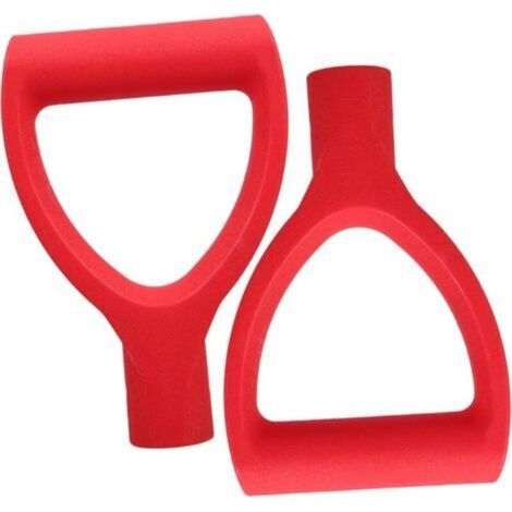 2 Pièces Poignée Pelle Accessoires De Chasse-Neige Pelles pour Creuser Manche De Machine De Déneigement Outils d'hiver pour La Neige Outils De Pelletage De Neige PP Rouge (1/5)