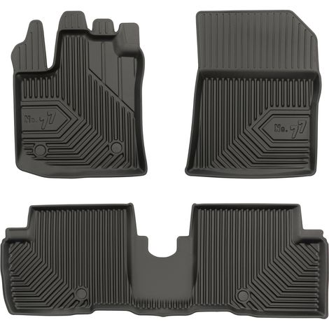 Tapis de Sol de Voiture pour Dacia Lodgy 2012-2022 TPE Antidérapant Noir 3Pcs (1/5)