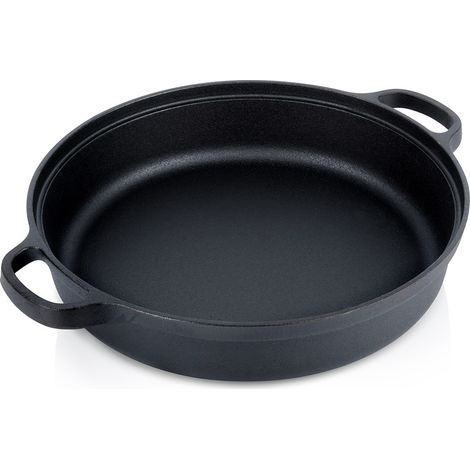 Deep cast iron frying pan cast line 30 cm 35 l