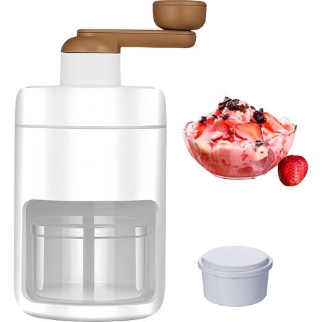 Trituradora de hielo manual: trituradora de hielo, trituradora de hielo manual con bandeja para cubitos de hielo, máquina manual para triturar hielo, trituradora de hielo portátil, trituradora de hiel (1/5)