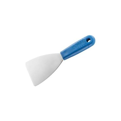 SPATOLA CON MANICO IN PLASTICA ANGOLI TONDI ACCIAIO INOX PER STUCCO- - mm.60 - 54287 - 3 pezzi AUSONIA