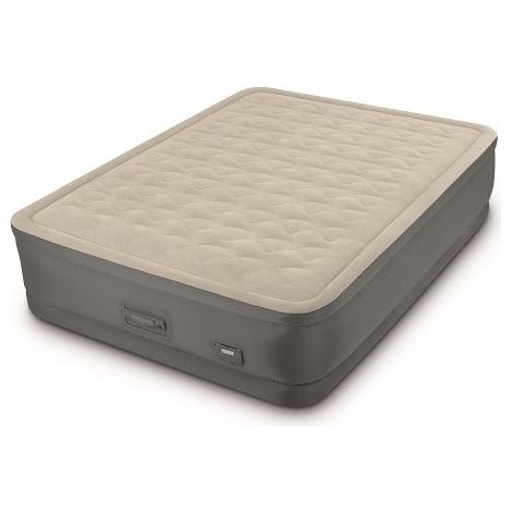 Intex – Matelas gonflable 2 places – Dimensions 152 x 203 x 46 cm – Gonfleur électrique intégré – Structure Fiber Tech pour confort optimal (1/5)