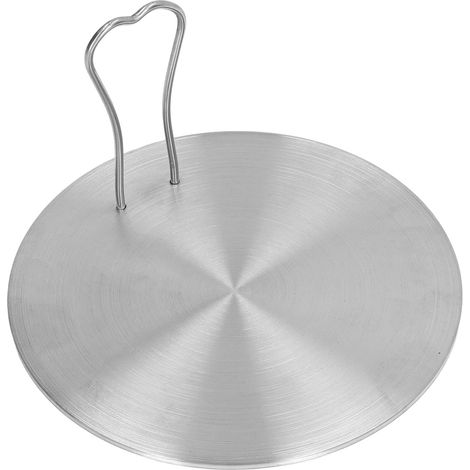 Plaque de diffusion de chaleur en acier inoxydable, plaque à induction, adaptateur de diffuseur de cuisinière à induction électrique pour la cuisine à (1/5)