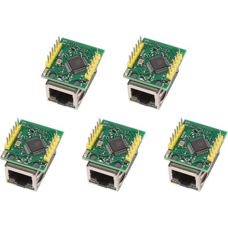 5x W5500 Ethernet-Netzwerkmodul mit SPI-Schnittstelle, kompatibel mit Ethernet/TCP/IP-Protokollen, WIZ820Io (1/5)