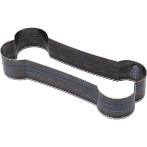 Outil de découpe pour cuir en forme d'os, en acier allié, avec boîte de rangement. Moule de découpe et de poinçonnage à faire soi-même, en acier allié et en forme d'os. (1/5)