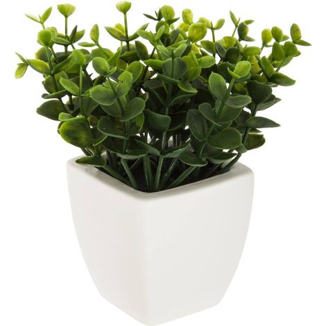Planta artificial maceta cerámica H16cm - Atmosphera créateur d'intérieur