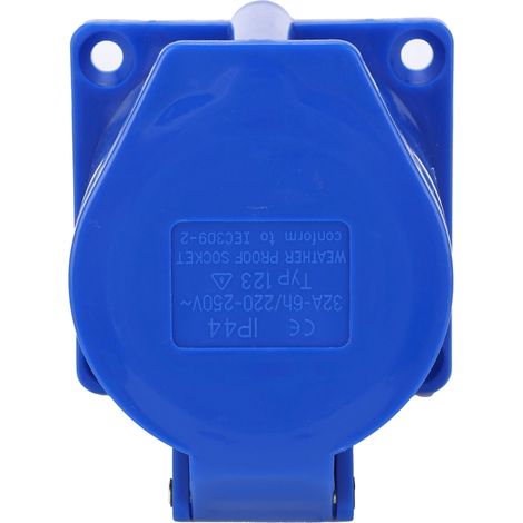 Prise industrielle antidéflagrante 32A 250V 3 broches pour installation encastrée (1/5)