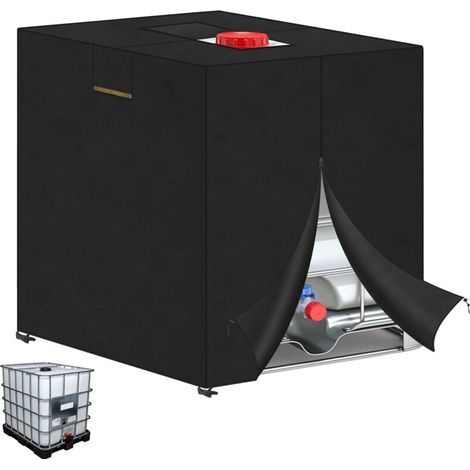 Housse de Protection pour Réservoir d'eau 1000 L Bache Couverture Réservoir IBC d'eau de Pluie, Housse Cuve 1000L(120x80x116cm) (1/5)