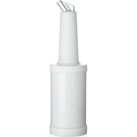 Bec verseur graduée et flacon de conservation en Polypropylène 1 L blanc H 320 mm Ø 90 mm - Germany