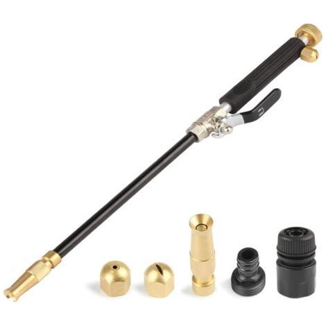 Pistolet de Nettoyeur Haute Pression, Pistolet Jet d'eau Lance à Eau Haute Pression pour Tuyau d'arrosage, Lance de Nettoyeur Haute Pression, pour le Lavage de Voiture Fenêtre, Arrosage du Ja (1/5)
