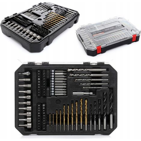 Coffret de forets et mèches Kraft&Dele KD992, 81 pièces, pour métal, bois et béton (1/5)