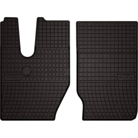 Tapis de sol en caoutchouc pour camion Iveco X-WAY (2020-) - noirs, sur mesure (1/5)