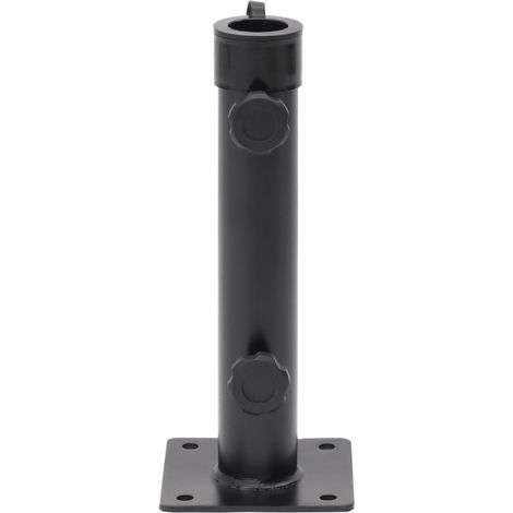 Maison Exclusive - Base per Ombrellone per Palo da Ø38/48 mm Nero Opaco in Acciaio (1/5)