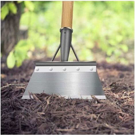 Pelle de Nettoyage multifonctionnelle, pelle Jardinage en Acier Inoxydable, pelle Jardinage pour Les Mauvaises Herbes et la Mousse, pelle grattoir de Jardin pour l'aménagement paysager (28cm) (1/4)