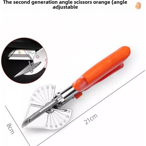 Irovami Ciseaux angle goulotte 2ème génération – 45°/90°, pince U, scellement bords – Idéal pour travail bois, menuiserie, atelier (1/5)