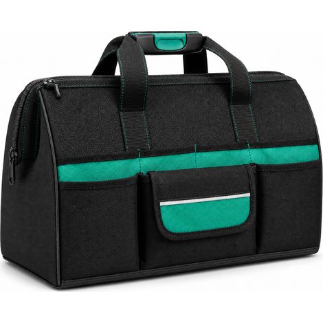 Sac à outils électricien en toile renforcée 16,5 pouces double couche (1/5)