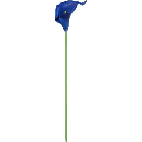 Le lys calla artificiel à tige unique d'Elapind présente des fleurs en PU d'un réalisme saisissant et convient parfaitement aux tables de mariage et à la décoration intérieure. (1/5)