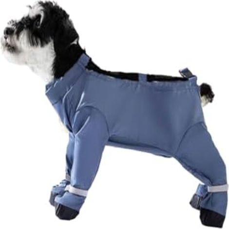 Pantalones antipolvo para perros, finos y transpirables, con chaqueta impermeable (para perros de cuatro patas).